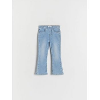 Reserved - Pantaloni jegging flare - albastru