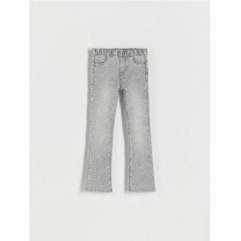 Reserved - Pantaloni jegging flare - gri deschis de firma originali