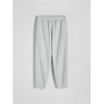 Reserved - Pantaloni jogger cu efect prespălat - gri deschis