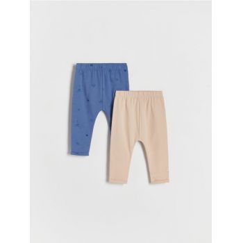 Reserved - Set de 2 perechi de pantaloni din bumbac - bleumarin