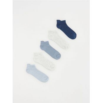 Reserved - Set de 5 perechi de șosete - albastru