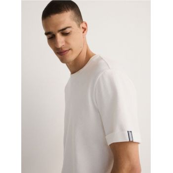 Reserved - Tricou comfort fit - crem