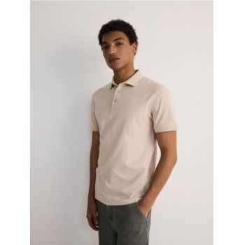 Reserved - Tricou polo regular - bej