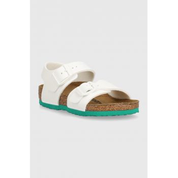 Birkenstock sandale copii New York Kids BF culoarea alb ieftine