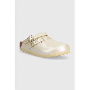 Birkenstock slapi copii Kay Kids BF culoarea bej