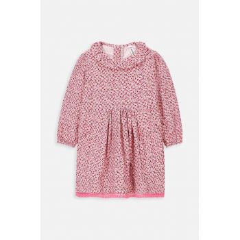 Coccodrillo rochie fete culoarea roz, mini, evazati