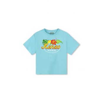 Kenzo Kids tricou de bumbac pentru copii cu imprimeu