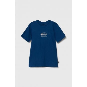 Quiksilver tricou de bumbac pentru copii CHROME LOGO cu imprimeu