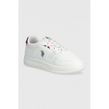 U.S. Polo Assn. sneakers pentru copii DENNY004 culoarea alb ieftini