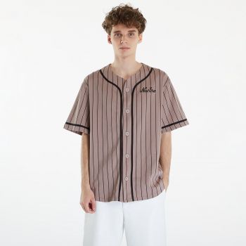 New Era Pinstripe Jersey Ash Brown/ Black