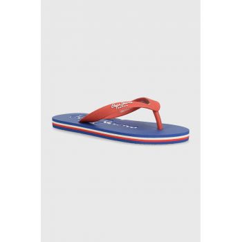 Pepe Jeans slapi copii BAY BEACH BASIC B culoarea portocaliu ieftini