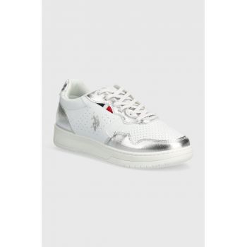 U.S. Polo Assn. sneakers pentru copii DENNY004A culoarea alb ieftini