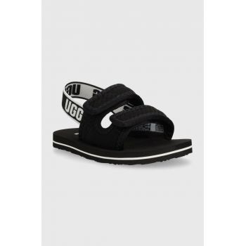 UGG sandale copii LENNON SLINGBACK culoarea negru ieftine