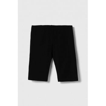 United Colors of Benetton pantaloni scurti copii culoarea negru, neted de firma originali