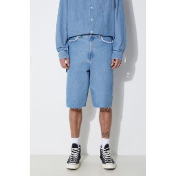 A.P.C. pantaloni scurti jeans short oakland barbati, COGXL-H10193 de firma originali