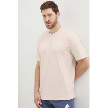 adidas tricou din bumbac barbati, culoarea roz, neted, IR9115 ieftin