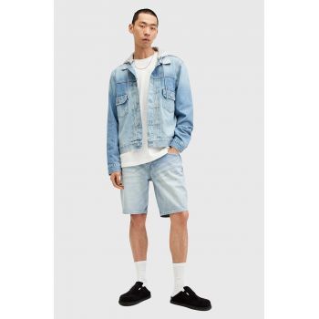 AllSaints pantaloni scurti jeans SWITCH SHORT barbati, M020TA de firma originali