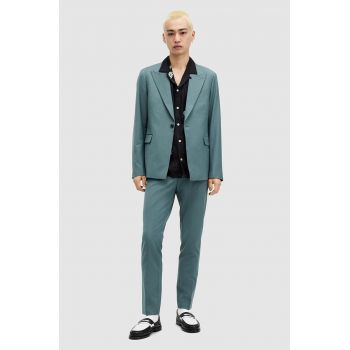 AllSaints sacou din lana MOAD BLAZER culoarea turcoaz, MJ553Z