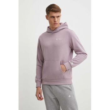 Champion bluza barbati, culoarea violet, cu glugă, neted, E20000 de firma original