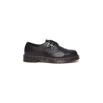 Dr. Martens pantofi de piele 1461 Metal Plate culoarea negru, DM31684001 de firma originali