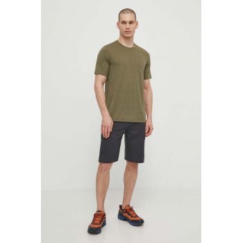 Fjallraven tricou sport Abisko Day culoarea verde, melanj, F87197