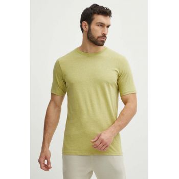 Helly Hansen tricou barbati, culoarea verde, melanj