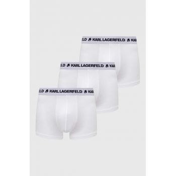 Karl Lagerfeld boxeri 3-pack barbati, culoarea alb