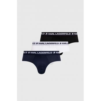 Karl Lagerfeld slip 3-pack barbati, culoarea negru