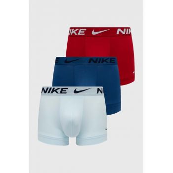 Nike boxeri 3-pack barbati, culoarea alb de firma originali