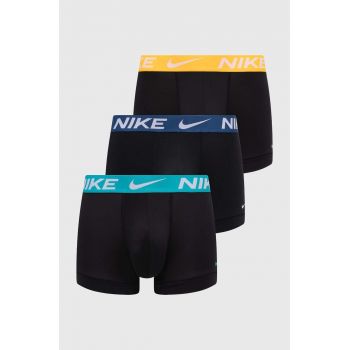 Nike boxeri 3-pack barbati, culoarea negru