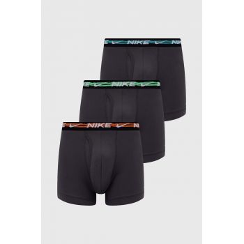 Nike boxeri 3-pack barbati, culoarea negru