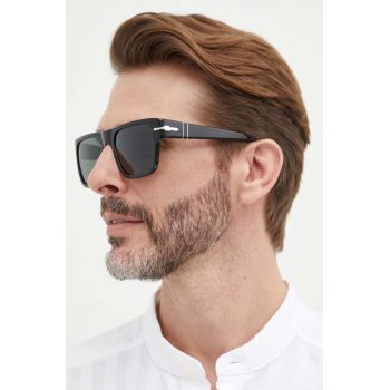 Persol ochelari de soare barbati, culoarea negru, 0PO3348S de firma originali