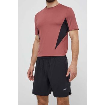 Reebok pantaloni scurți de alergare culoarea negru, 100075393 de firma originali