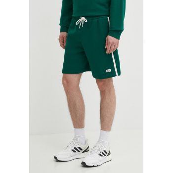 Reebok pantaloni scurti Court Sport barbati, culoarea verde, 100075659 de firma originali