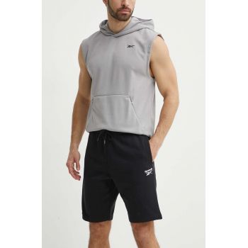 Reebok pantaloni scurti Identity barbati, culoarea negru, 100202826 de firma originali