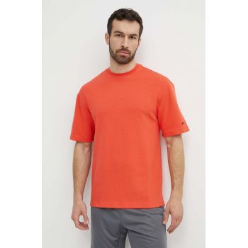 Reebok tricou de antrenament Active Collective culoarea portocaliu, neted, 100075750