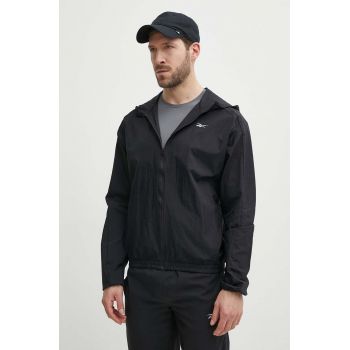 Reebok windbreaker culoarea negru, 100075618 de firma originala