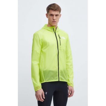 The North Face windbreaker culoarea verde, NF0A87GTRIQ1