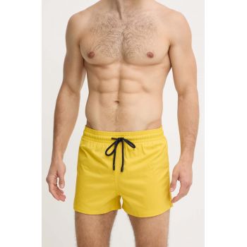 Vilebrequin pantaloni scurti de baie MAN culoarea galben, MANH9E00