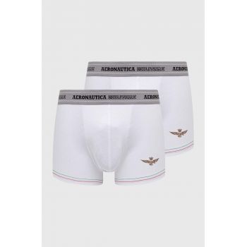 Aeronautica Militare boxeri 2-pack barbati, culoarea alb, AM1UBX003 de firma originali