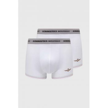 Aeronautica Militare boxeri 2-pack barbati, culoarea alb, AM1UBX004 de firma originali