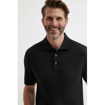 BOSS tricou polo bărbați, culoarea negru, uni, 50508830 de firma original