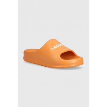 Lacoste papuci Serve Slide 2.0 barbati, culoarea portocaliu, 47CMA0015 de firma originali