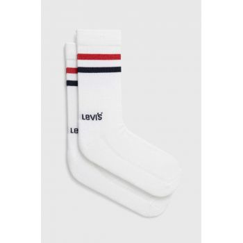 Levi's sosete 2-pack culoarea alb ieftine