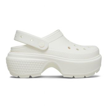 Saboti Crocs Stomp Clog Alb - Chalk de firma originali