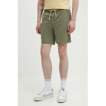 Superdry pantaloni scurti barbati, culoarea verde de firma originali