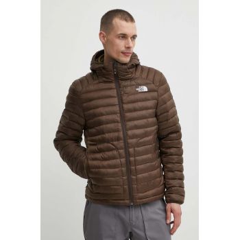 The North Face geaca sport Huila culoarea maro, NF0A85A3HCF1