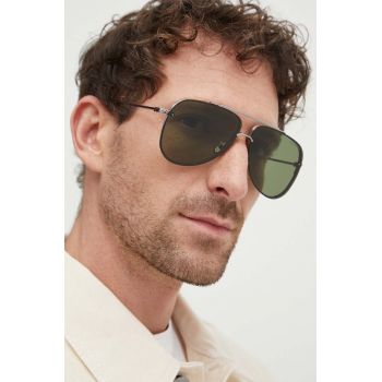 Tom Ford ochelari de soare barbati, culoarea argintiu, FT1071_6214N de firma originali