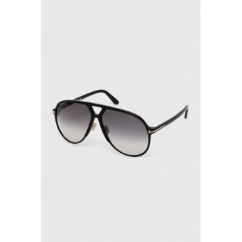 Tom Ford ochelari de soare barbati, culoarea negru, FT1061_6401B