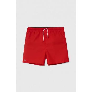 Lacoste pantaloni scurti de baie culoarea rosu